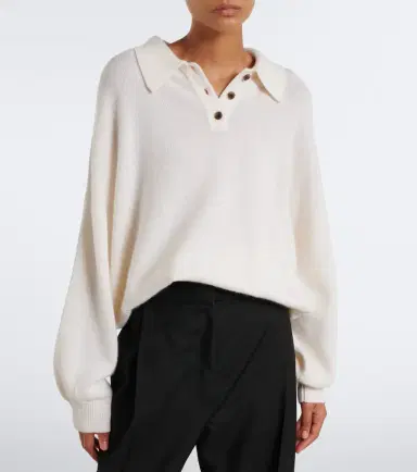 Lisa Yang Etta cashmere polo sweater | Thumbnail 2 Lisa Yang Etta cashmere polo sweater | Thumbnail 2