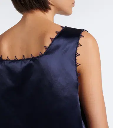 Miu Miu Embroidered cotton-blend satin minidress | Thumbnail 3