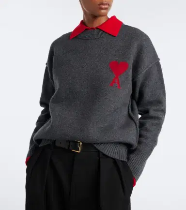 AMI PARIS Ami de Caur virgin wool sweater | Thumbnail 4 AMI PARIS Ami de Caur virgin wool sweater | Thumbnail 4