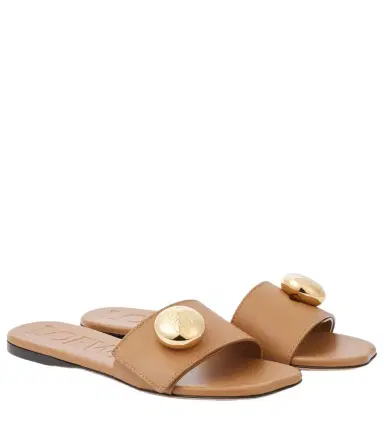 Loewe Pebble leather slides | Thumbnail 1