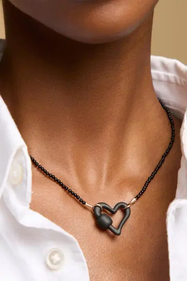 Marla Aaron Black Agate Strand Necklace - 18in | Thumbnail 2 Marla Aaron Black Agate Strand Necklace - 18in | Thumbnail 2