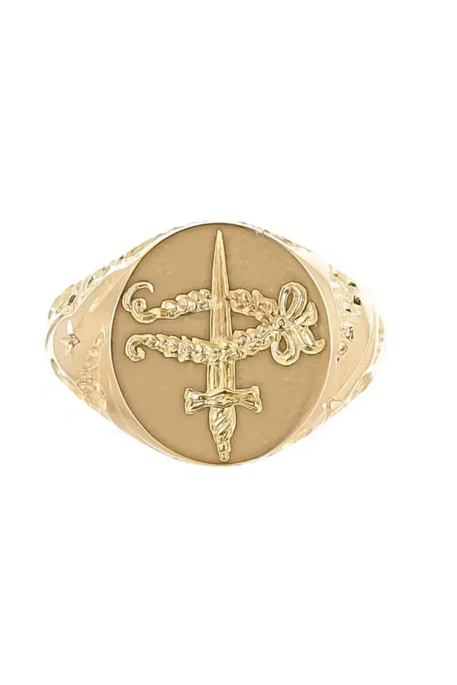 CASTRO SMITH Diamond Shield Maiden Signet Ring