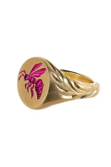 CASTRO SMITH Fuchsia Bee Signet Ring | Thumbnail 5 CASTRO SMITH Fuchsia Bee Signet Ring | Thumbnail 5