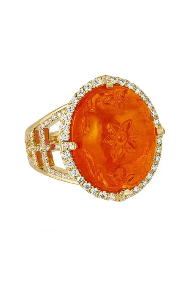GOSHWARA Mandarin Garnet Ring