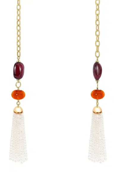 GOSHWARA Rubellite Mandarin Lariat Necklace | Thumbnail 5 GOSHWARA Rubellite Mandarin Lariat Necklace | Thumbnail 5