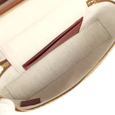 Chanel Chanel "Supple" Top Handle Long Vanity Case with Chain Camel Grained Calfskin Gold Hardware | Thumbnail 8