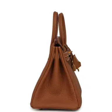 HERMÈS Hermes Birkin 25 Gold Togo Gold Hardware | Thumbnail 3