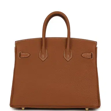 HERMÈS Hermes Birkin 25 Gold Togo Gold Hardware | Thumbnail 4