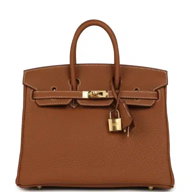 HERMÈS Hermes Birkin 25 Gold Togo Gold Hardware | Thumbnail 1