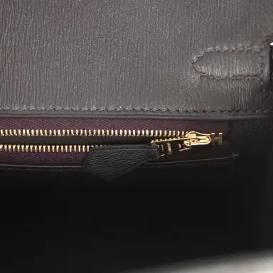 HERMÈS Hermes Birkin 25 Prunoir Shiny Niloticus Crocodile Gold Hardware | Thumbnail 9 HERMÈS Hermes Birkin 25 Prunoir Shiny Niloticus Crocodile Gold Hardware | Thumbnail 9