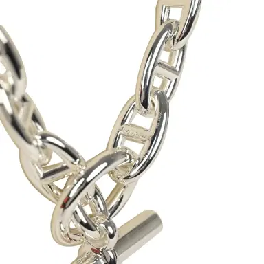 HERMÈS Hermes Chaine D'Ancre Necklace GM Sterling Silver | Thumbnail 5 HERMÈS Hermes Chaine D'Ancre Necklace GM Sterling Silver | Thumbnail 5