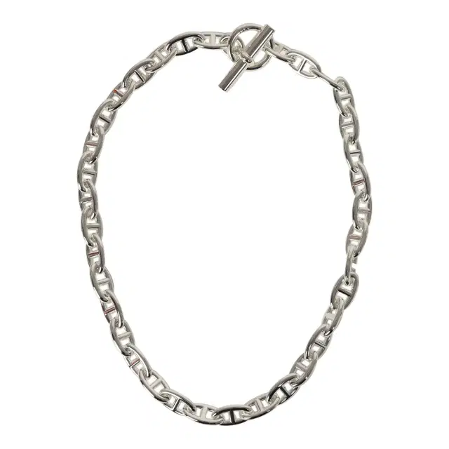 hermes Hermes Chaine D'Ancre Necklace GM Sterling Silver
