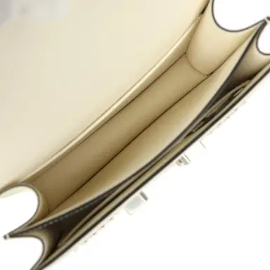 HERMÈS Hermes Constance 18 Clouté Cream Box Palladium Hardware | Thumbnail 9