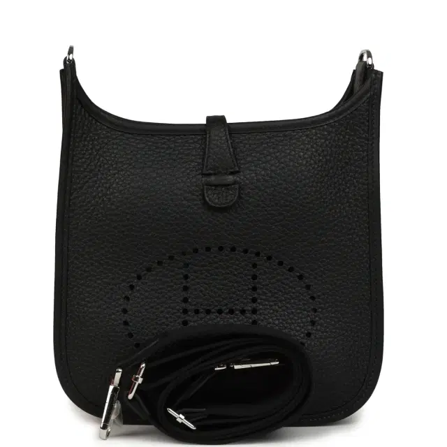 hermes Hermes Evelyne 23 Black Clemence Palladium Hardware