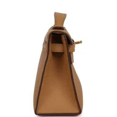 HERMÈS Hermes Kelly Pochette Biscuit Swift Gold Hardware | Thumbnail 3 HERMÈS Hermes Kelly Pochette Biscuit Swift Gold Hardware | Thumbnail 3