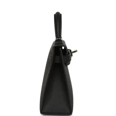 HERMÈS Hermes Kelly Sellier 20 Black Epsom Palladium Hardware | Thumbnail 3 HERMÈS Hermes Kelly Sellier 20 Black Epsom Palladium Hardware | Thumbnail 3