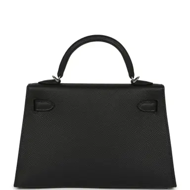 HERMÈS Hermes Kelly Sellier 20 Black Epsom Palladium Hardware | Thumbnail 4 HERMÈS Hermes Kelly Sellier 20 Black Epsom Palladium Hardware | Thumbnail 4