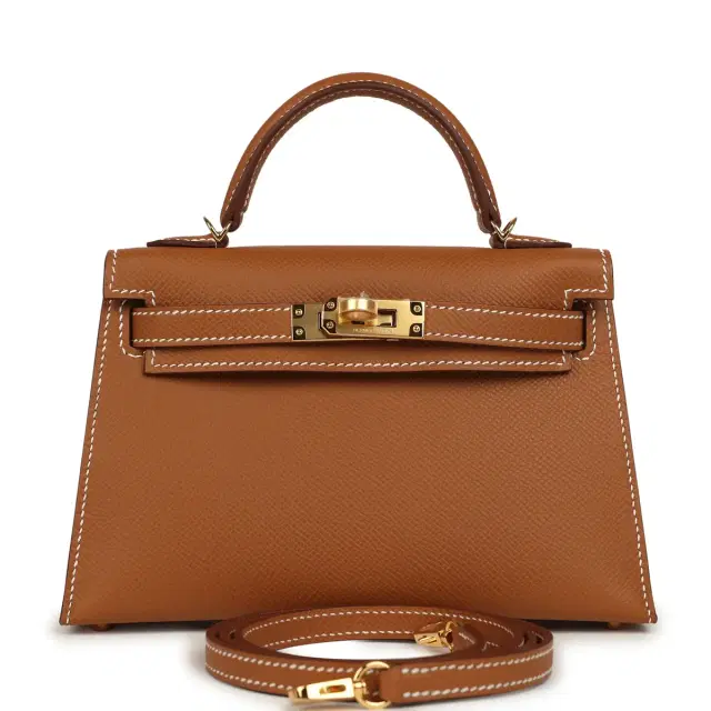 hermes Hermes Kelly Sellier 20 Gold Epsom Gold Hardware