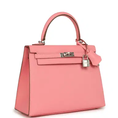 HERMÈS Hermes Kelly Sellier 25 Rose Confetti Epsom Palladium Hardware | Thumbnail 2 HERMÈS Hermes Kelly Sellier 25 Rose Confetti Epsom Palladium Hardware | Thumbnail 2