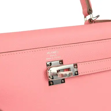 HERMÈS Hermes Kelly Sellier 25 Rose Confetti Epsom Palladium Hardware | Thumbnail 7 HERMÈS Hermes Kelly Sellier 25 Rose Confetti Epsom Palladium Hardware | Thumbnail 7