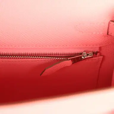 HERMÈS Hermes Kelly Sellier 25 Rose Confetti Epsom Palladium Hardware | Thumbnail 9 HERMÈS Hermes Kelly Sellier 25 Rose Confetti Epsom Palladium Hardware | Thumbnail 9