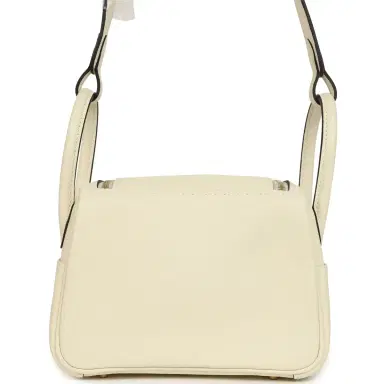 HERMÈS Hermes Mini Lindy II Cream Clemence Gold Hardware | Thumbnail 4 HERMÈS Hermes Mini Lindy II Cream Clemence Gold Hardware | Thumbnail 4