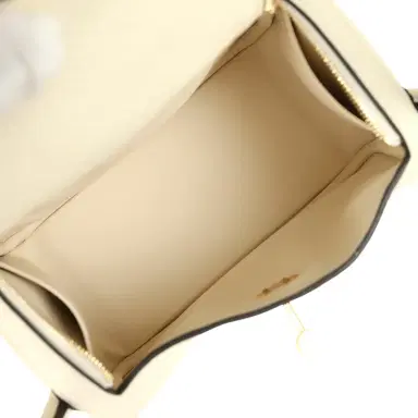 HERMÈS Hermes Mini Lindy II Cream Clemence Gold Hardware | Thumbnail 9 HERMÈS Hermes Mini Lindy II Cream Clemence Gold Hardware | Thumbnail 9