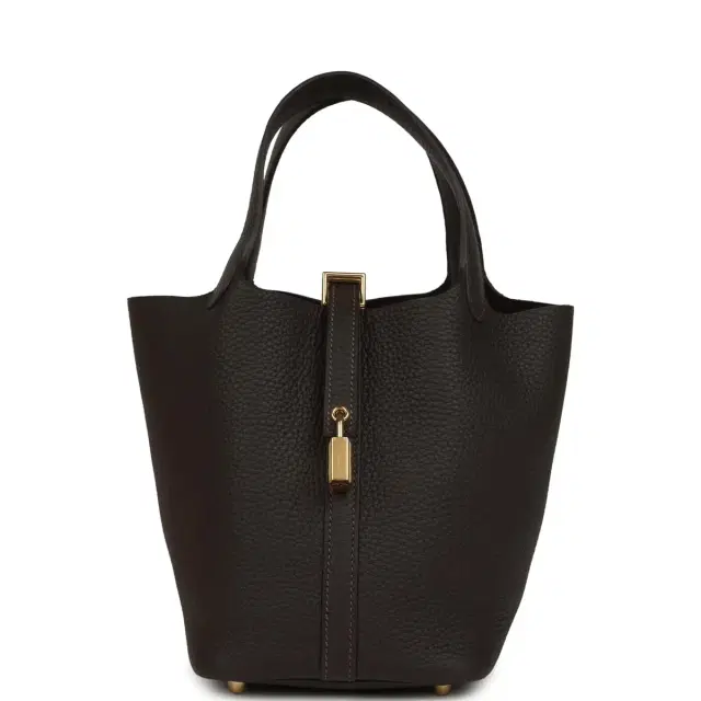 hermes Hermes Picotin Lock 18 Bai Brun Clemence Gold Hardware