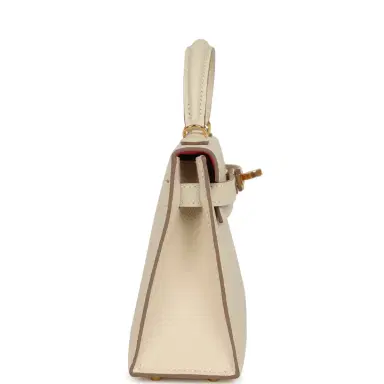 HERMÈS Hermes Special Order (HSS) Kelly Sellier 20 Craie Verso Epsom Gold Hardware | Thumbnail 3 HERMÈS Hermes Special Order (HSS) Kelly Sellier 20 Craie Verso Epsom Gold Hardware | Thumbnail 3