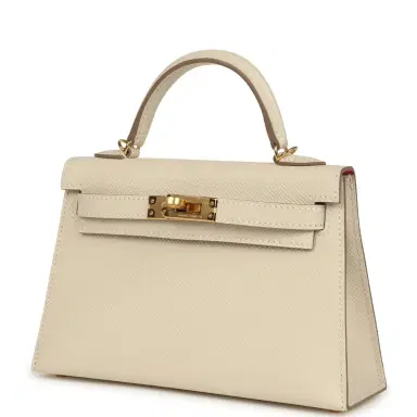 HERMÈS Hermes Special Order (HSS) Kelly Sellier 20 Craie Verso Epsom Gold Hardware | Thumbnail 5 HERMÈS Hermes Special Order (HSS) Kelly Sellier 20 Craie Verso Epsom Gold Hardware | Thumbnail 5