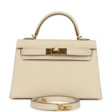 HERMÈS Hermes Special Order (HSS) Kelly Sellier 20 Craie Verso Epsom Gold Hardware | Thumbnail 1 HERMÈS Hermes Special Order (HSS) Kelly Sellier 20 Craie Verso Epsom Gold Hardware | Thumbnail 1