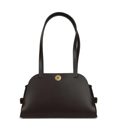 HERMÈS Hermes Tablier Sellier Ebene Vache Hunter, Swift, Toile Militaire Gold Hardware | Thumbnail 4