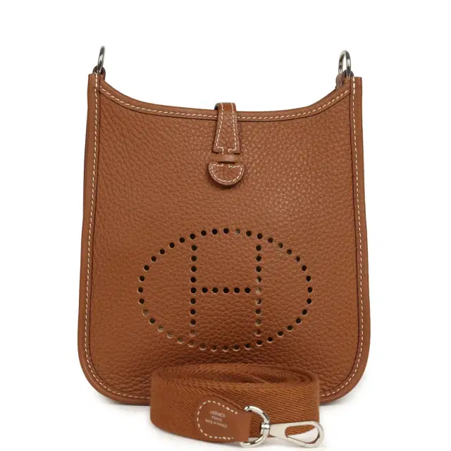 hermes Pre-owned Hermes Evelyne TPM Gold Clemence Palladium Hardware