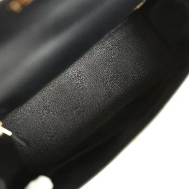 HERMÈS Pre-owned Hermes Kelly Sellier 28 Black Sombrero Gold Hardware | Thumbnail 8