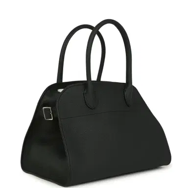 The Row The Row Soft Margaux 10 Bag Dark Pine Calfskin Silver Hardware | Thumbnail 2 The Row The Row Soft Margaux 10 Bag Dark Pine Calfskin Silver Hardware | Thumbnail 2