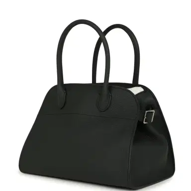 The Row The Row Soft Margaux 10 Bag Dark Pine Calfskin Silver Hardware | Thumbnail 5 The Row The Row Soft Margaux 10 Bag Dark Pine Calfskin Silver Hardware | Thumbnail 5