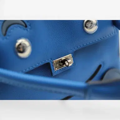 HERMÈS Hermès Kelly Doll Blue Zellige Blue Agate Swift Leather Handbag by The Solist | Thumbnail 9 HERMÈS Hermès Kelly Doll Blue Zellige Blue Agate Swift Leather Handbag by The Solist | Thumbnail 9