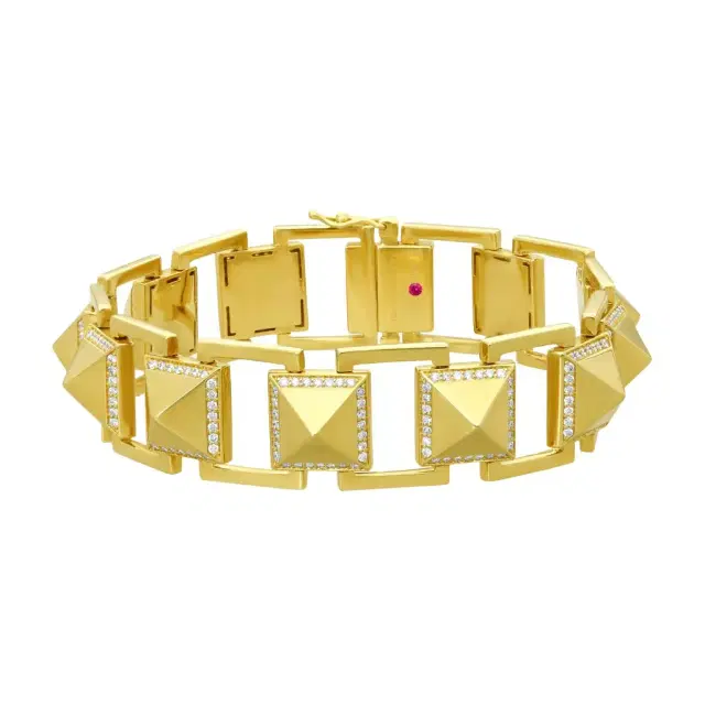 Roberto Coin Roberto Coin Obelisco 18K Yellow Gold Diamond Bracelet by The Solist