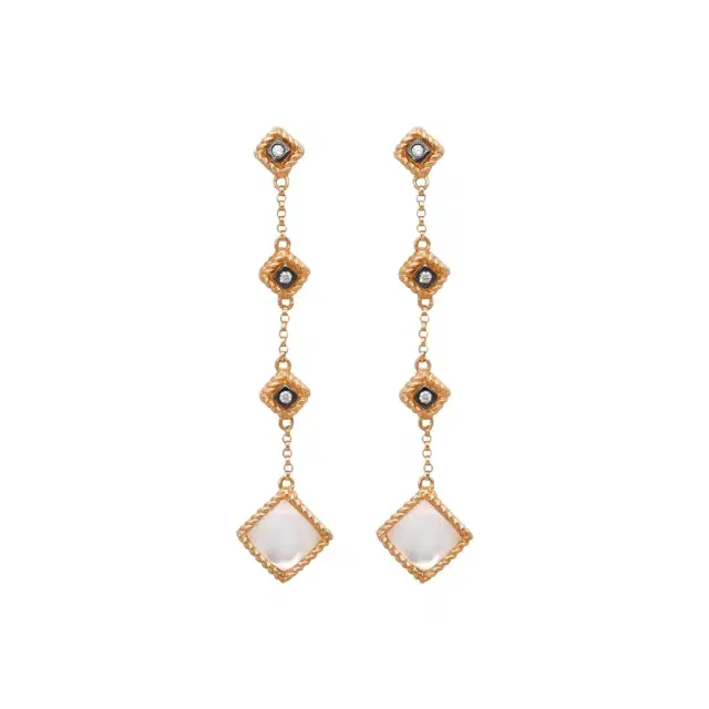 Roberto Coin Roberto Coin Palazzo Ducale 18K Rose Gold Diamond & MOP Drop Earrings by The Solist