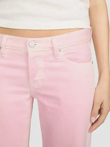 Frame Women's Amelia Gray x The Pixie Wide-Leg Low Rise Jeans - Cotton Candy - Size 31 | Thumbnail 6