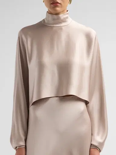 Lapointe Women's Satin Caftan Top | Thumbnail 5 Lapointe Women's Satin Caftan Top | Thumbnail 5