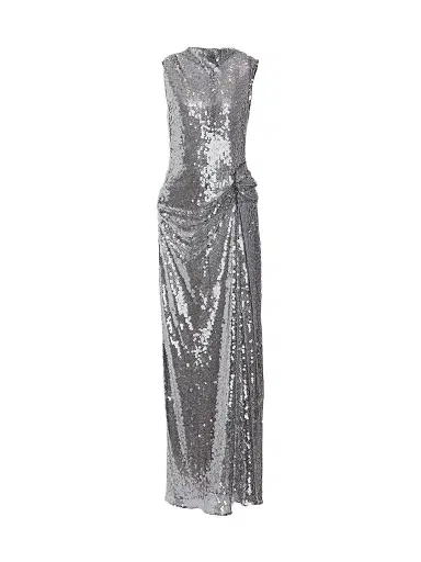 Lapointe Women's Sequined Draped Column Gown - Black - Size 12 | Thumbnail 1