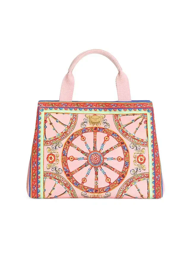 Dolce & Gabbana Girl's Printed Canvas Tote Bag - Carretto