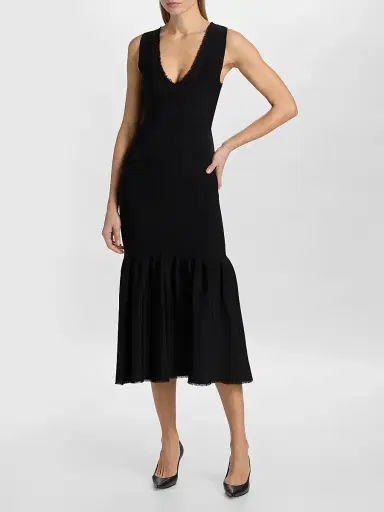 Adam Lippes Women's Romy Fit & Flare Midi Skirt | Thumbnail 2 Adam Lippes Women's Romy Fit & Flare Midi Skirt | Thumbnail 2