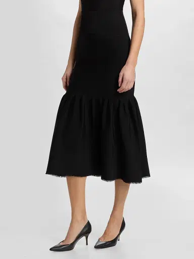 Adam Lippes Women's Romy Fit & Flare Midi Skirt | Thumbnail 4 Adam Lippes Women's Romy Fit & Flare Midi Skirt | Thumbnail 4