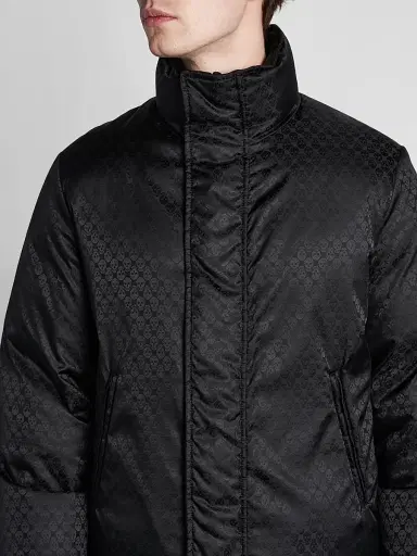 Alexander McQueen Men's Skull Jacquard Nylon Coat - Black - Size 44 | Thumbnail 6 Alexander McQueen Men's Skull Jacquard Nylon Coat - Black - Size 44 | Thumbnail 6