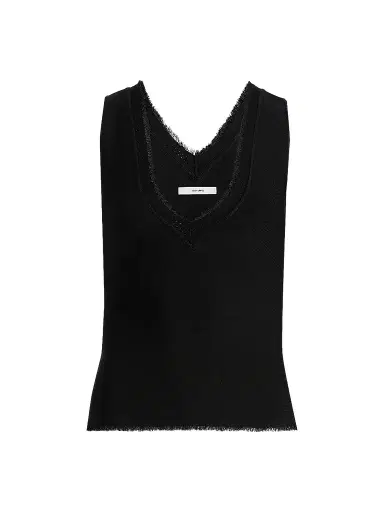 Adam Lippes Women's Ria Fringe-Edge Top | Thumbnail 1 Adam Lippes Women's Ria Fringe-Edge Top | Thumbnail 1