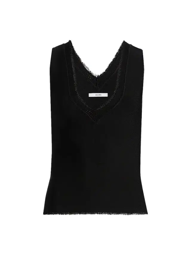 Women's Ria Fringe-Edge Top - Black