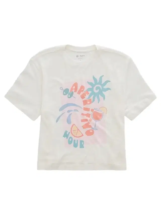 AG Jeans Women's Charli Graphic Crewneck T-Shirt - Aperitivo Hour