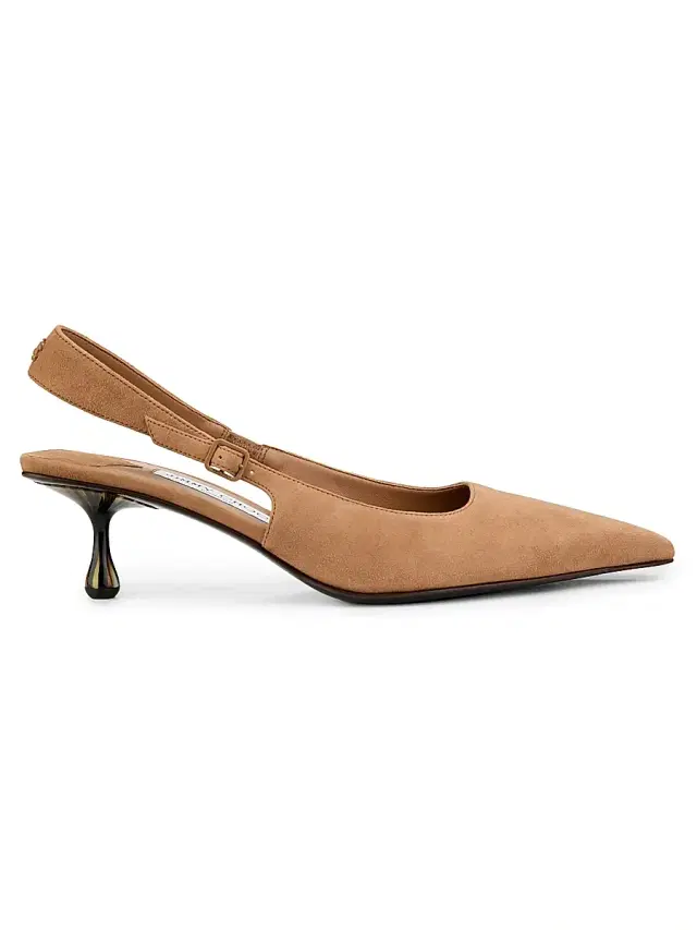 Jimmy Choo Women's Amel 50MM Suede Slingback Pumps - Toffee